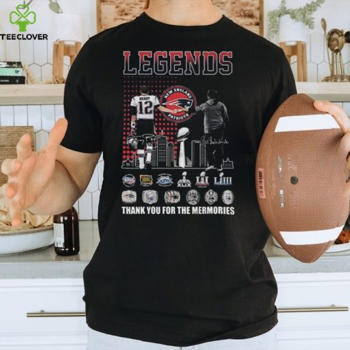 Official Legends Tom Brady And Bill Belichick Thank You For The Memories Signatures Thoodie, sweater, longsleeve, shirt v-neck, t-shirt