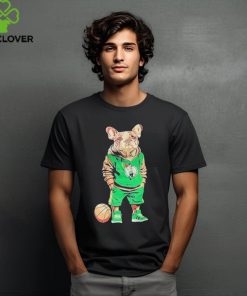 Official Legion Hoops Bulldog Wearing Celtics Boston T Shirt