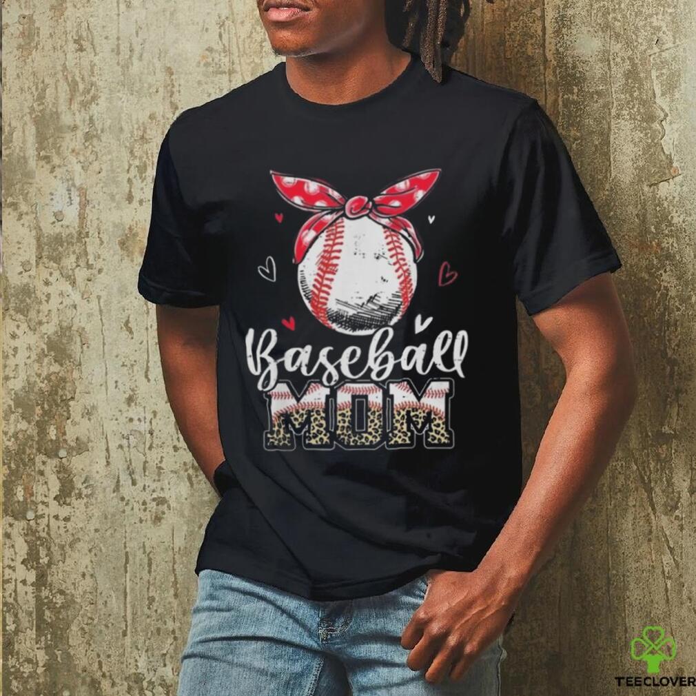 Official Leopard Baseball Mom Headband Baseball Ball Mothers Day Mama T Shirt Official Leopard Baseball Mom Headband Baseball Ball Mothers Day Mama T Shirt