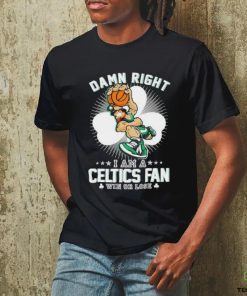 Official Leprechaun Damn Right I Am A Boston Celtics Fan Win Or Lose Shirt