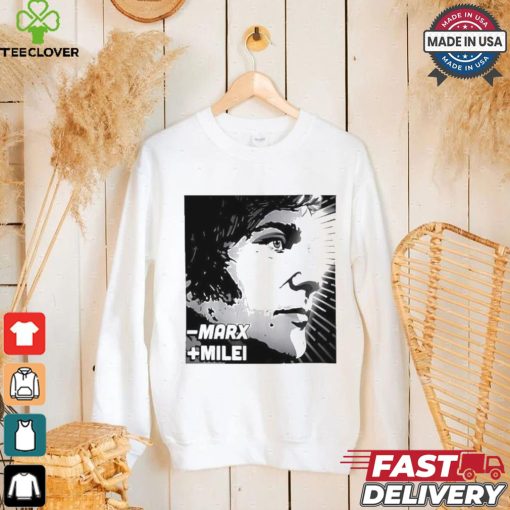 Official Less Marx More Milei Icon Of Liberty T shirt