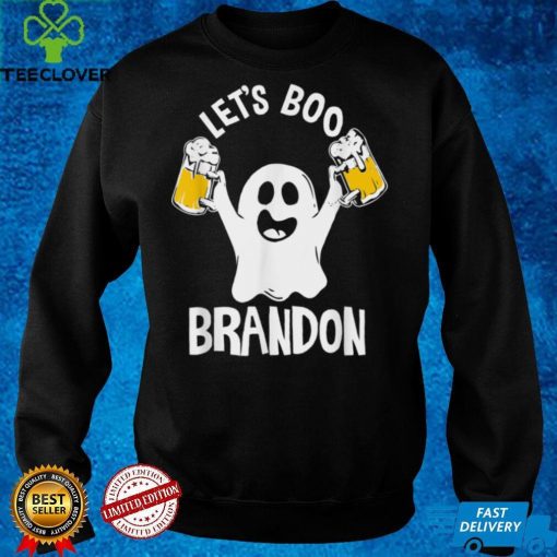 Official Let’s Boo Brandon Funny Trendy Halloween Costume For Beer T Sweater Shirt