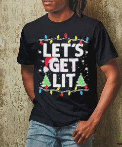 Official Lets Get Lit Christmas Party shirt