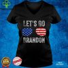 Official Let's Go Brandon American Flag Sunglasses T Shirt