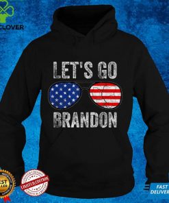 Official Let's Go Brandon American Flag Sunglasses T Shirt