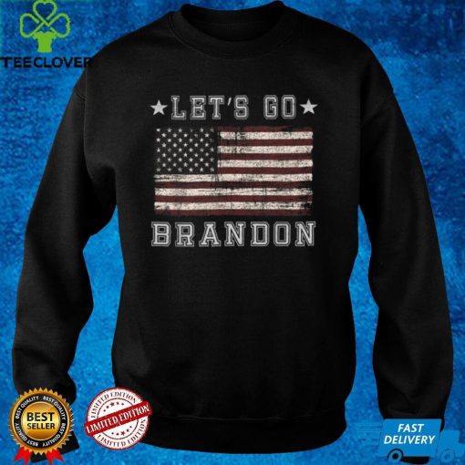 Official Let’s Go Brandon Biden Chant Grunge Distressed American Flag T Shirt