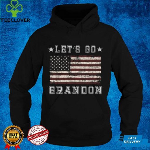 Official Let’s Go Brandon Biden Chant Grunge Distressed American Flag T Shirt