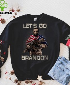 Official Let's Go Brandon Combat Uniform Anti Biden Veteran Apparel T Shirt