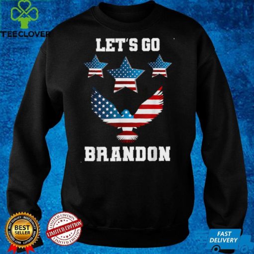 Official Let's Go Brandon Conservative Anti Liberal Eagle US Flag T Sweater Shirt