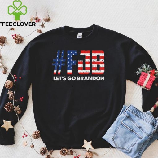 Official Lets Go Brandon Conservative Anti Liberal US Flag T Shirt