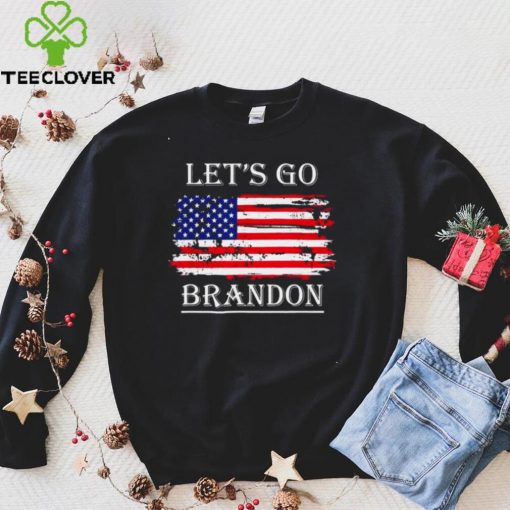 Official Let's Go Brandon Conservative Anti Liberal USA Flag JB Chant Sweater Shirt