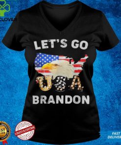 Official Let's Go Brandon Conservative Eagle US Flag T Shirt