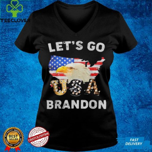 Official Let's Go Brandon Conservative Eagle US Flag T Shirt