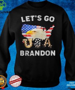 Official Let's Go Brandon Conservative Eagle US Flag T Shirt