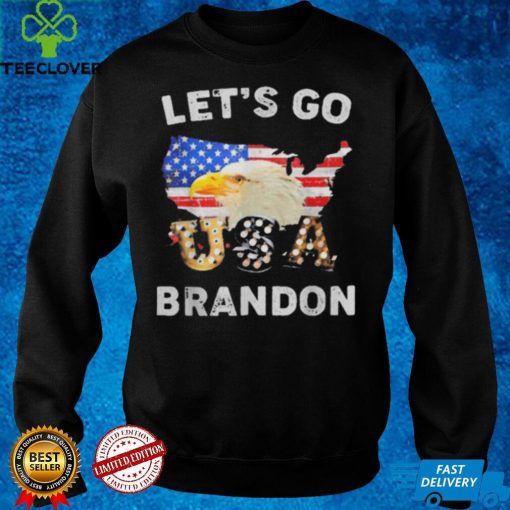 Official Let's Go Brandon Conservative Eagle US Flag T Shirt