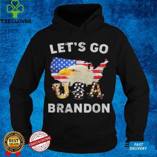 Official Let's Go Brandon Conservative Eagle US Flag T Shirt