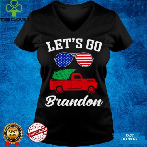 Official Let's Go Brandon Let's Go Brandon Christmas Sunglasses T Shirt hoodie, Sweater