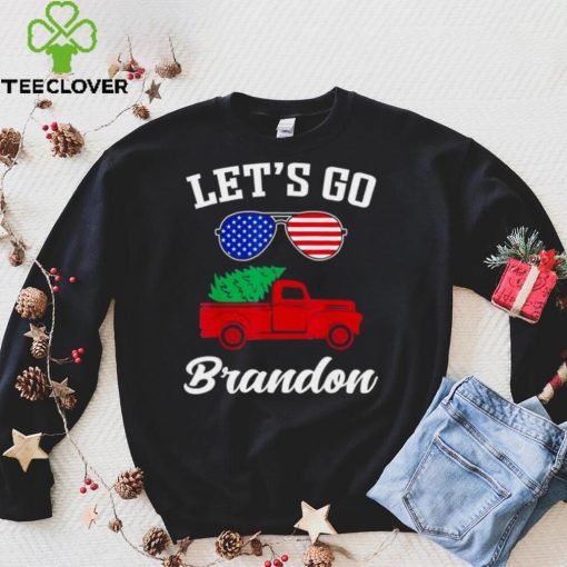 Official Let's Go Brandon Let's Go Brandon Christmas Sunglasses T Shirt hoodie, Sweater