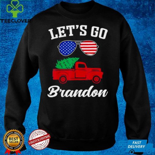 Official Let's Go Brandon Let's Go Brandon Christmas Sunglasses T Shirt hoodie, Sweater