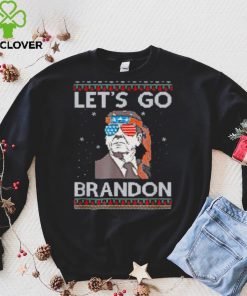 Official Let's Go Brandon Reagan America Christmas Ugly SweatSweater Shirt