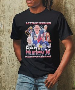 Official Let’s Go Huskies Dan Hurley Thank You For The Memories Signatures Shirt