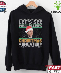 Official Let’s See Paul Allen’s Christmas Sweater Ugly Christmas T Shirt