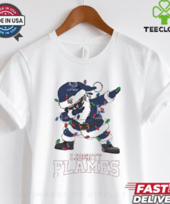 Official Liberty Flames Dabbing Santa Claus Ugly Christmas Light shirt