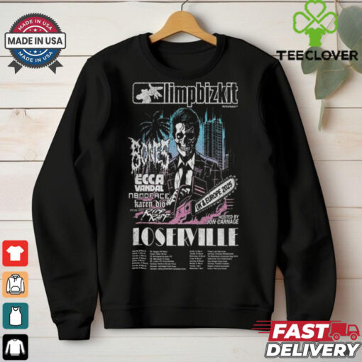 Official Limpbizkit Uk & Europe 2025 Tour Poster shirt