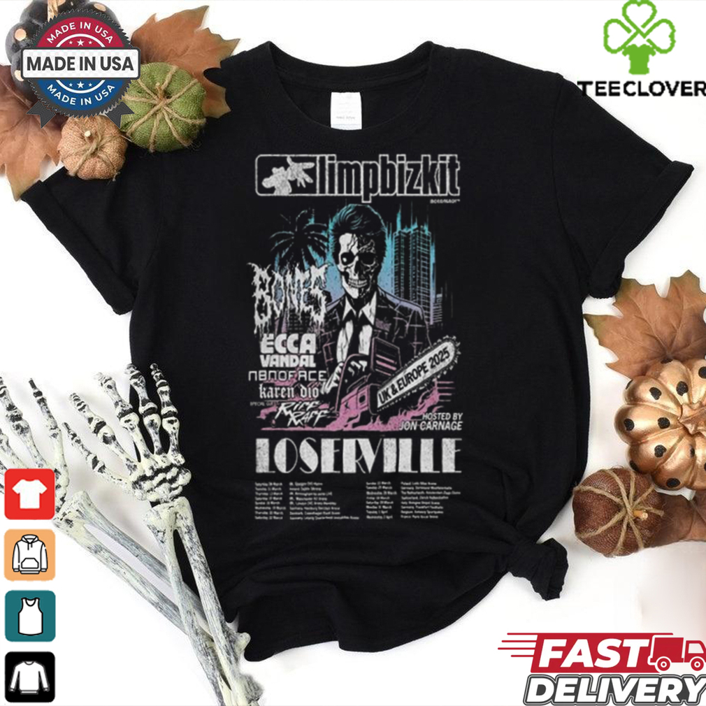 Official Limpbizkit Uk & Europe 2025 Tour Poster shirt Official Limpbizkit Uk & Europe 2025 Tour Poster shirt