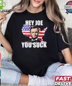 Official Lincoln Hey Joe You Suck Anti Biden Flag Of USA T Shirt