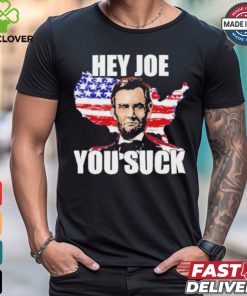 Official Lincoln Hey Joe You Suck Anti Biden Flag Of USA T Shirt