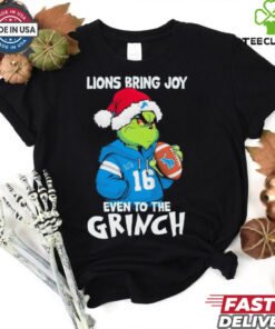 Official Lions Bring Joy Even To The Grinch shirt
