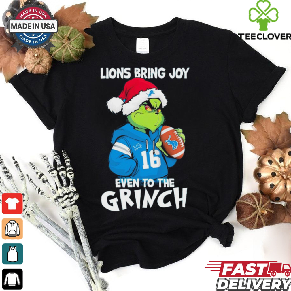 Official Lions Bring Joy Even To The Grinch shirt Official Lions Bring Joy Even To The Grinch shirt