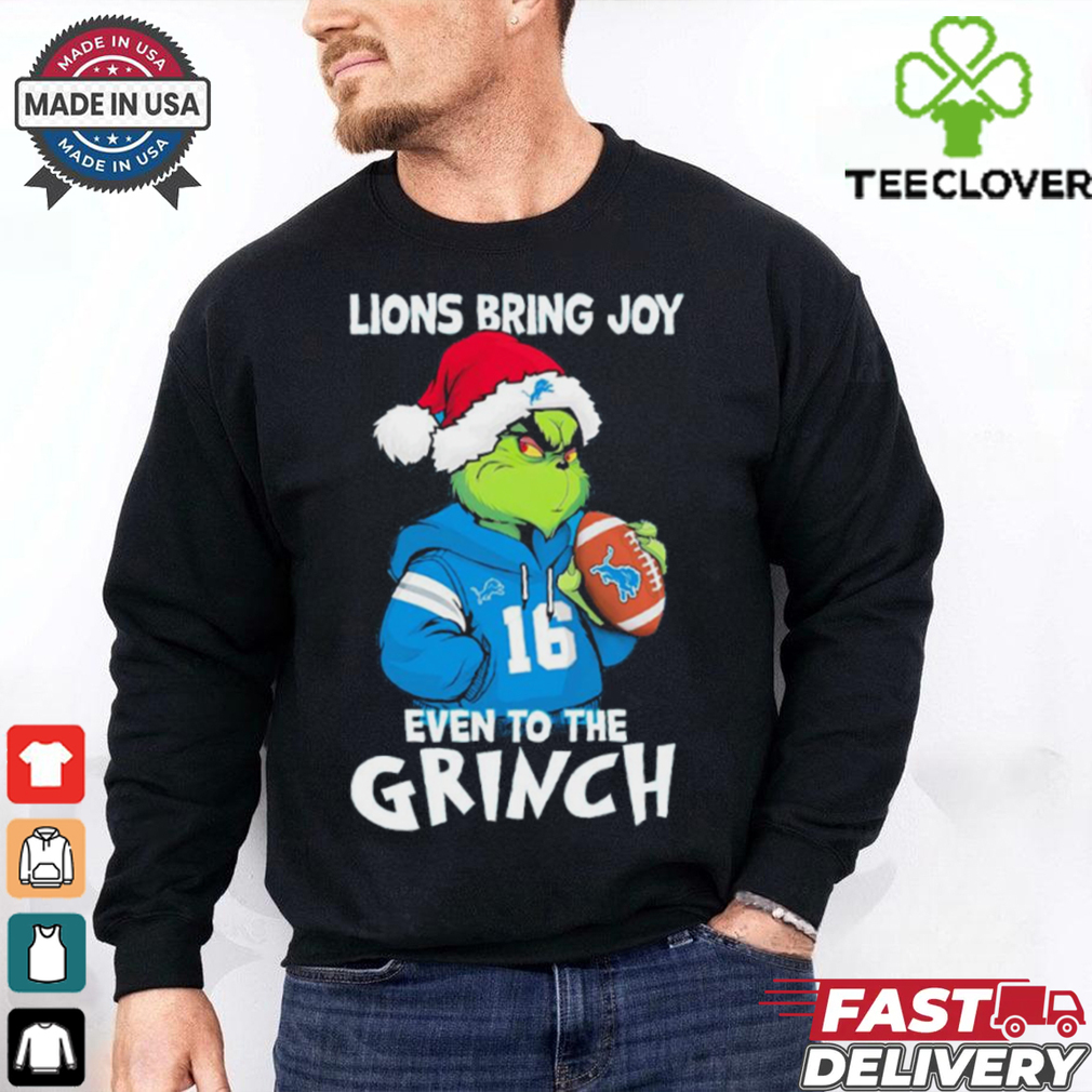 Official Lions Bring Joy Even To The Grinch shirt Official Lions Bring Joy Even To The Grinch shirt