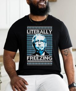 Official Literally Freezing Mcconnell Senator Ugly Christmas T Shirt