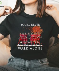 Official Liverpool Team Football You’ll Never Walk Alone Signatures Shirt