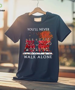 Official Liverpool Team Football You’ll Never Walk Alone Signatures Shirt