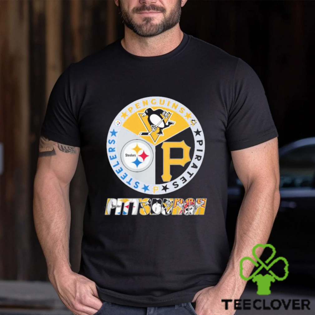 Official Logo Pittsburgh Steelers Penguins Pirates City Champions shirt,  hoodie, sweater, long sleeve and tank top