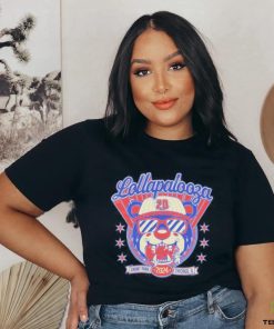 Official Lollapalooza Baseball August 1 4 2024 Grant Park Chiacago IL Concert shirt