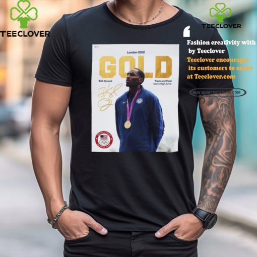Official London 2012 Erik Kynard Gold Medal Track And Field Men’s High Jump Olympic Team Signature Poster t shirt