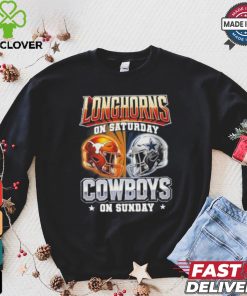 Official Longhorns On Saturday Cowboys On Sunday Shirt