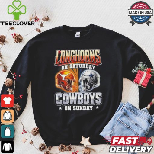 Official Longhorns On Saturday Cowboys On Sunday Shirt