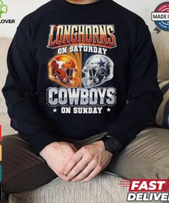 Official Longhorns On Saturday Cowboys On Sunday Shirt