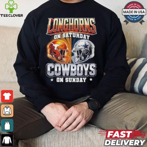 Official Longhorns On Saturday Cowboys On Sunday Shirt