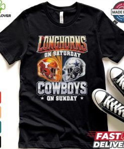 Official Longhorns On Saturday Cowboys On Sunday Shirt