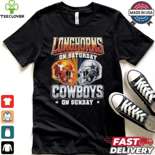 Official Longhorns On Saturday Cowboys On Sunday Shirt