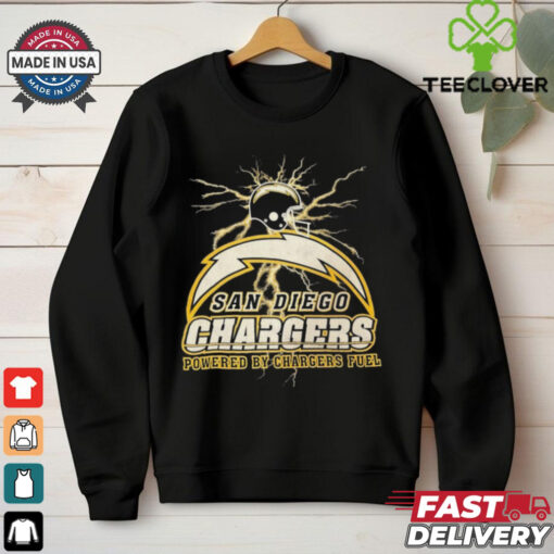 Official Los Angeles Chargers Power By Chargers Fuel Vintage Graphic t shirt