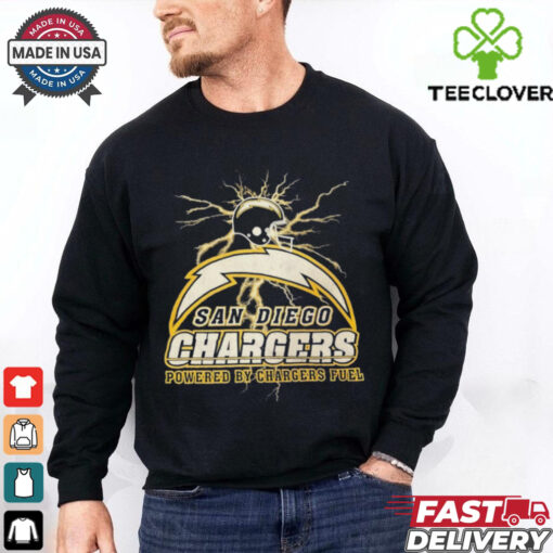 Official Los Angeles Chargers Power By Chargers Fuel Vintage Graphic t shirt