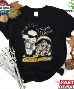 Official Los Angeles Chargers Super Charger Been There Done That Vintage Graphic t shirt