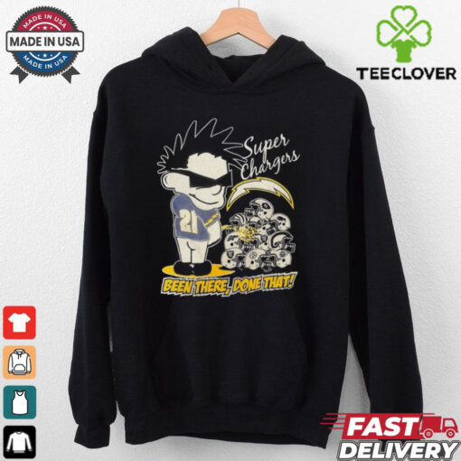 Official Los Angeles Chargers Super Charger Been There Done That Vintage Graphic t shirt